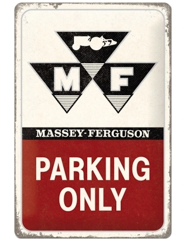 Medium Sign Massey Ferguson Parking Only 20x30cm in Multi