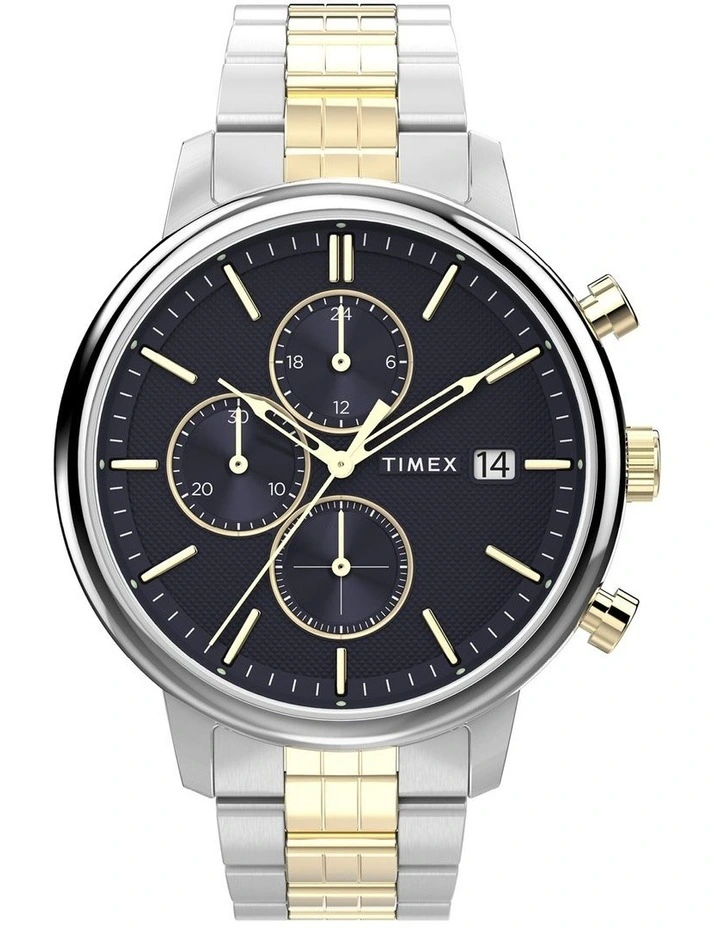 Chicago Chrono Stainless Steel Watch in Two-Tone