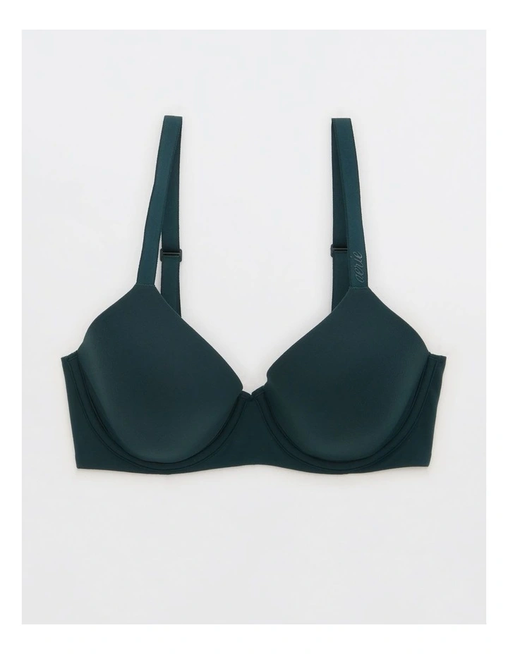 Smoothez Full Coverage Lightly Lined Bra in Green