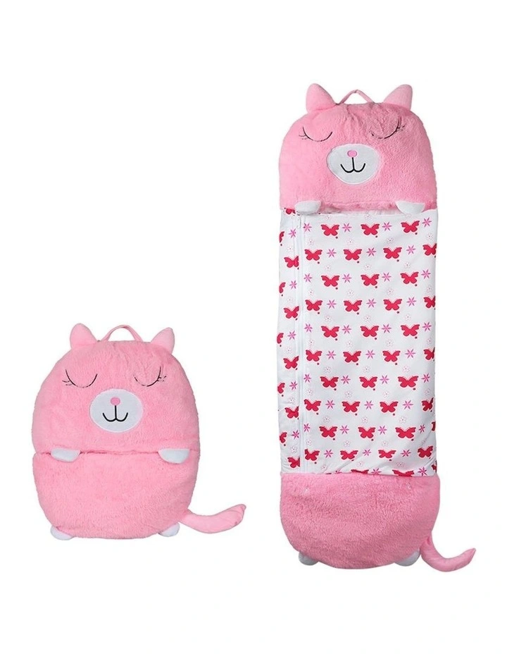 Cat Pillow Stuffed Sleeping Bag 135cm S in Pink