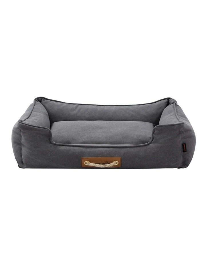 Lighthouse Dog/Pet Walled Canvas Cushion Bed Dark Grey Large 80cm
