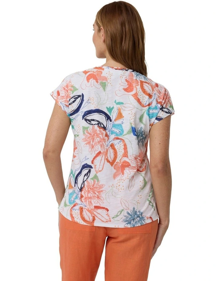 Tee in Capri Print