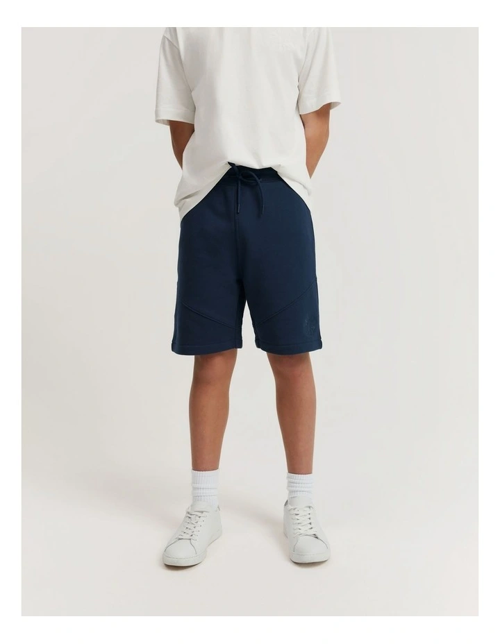 Teen Australian Cotton Heritage Sweat Short in Navy
