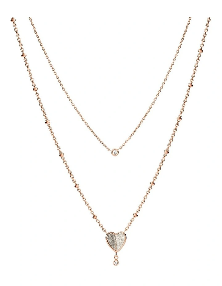 Vintage Glitz JF03648791 Necklace in Rose Gold