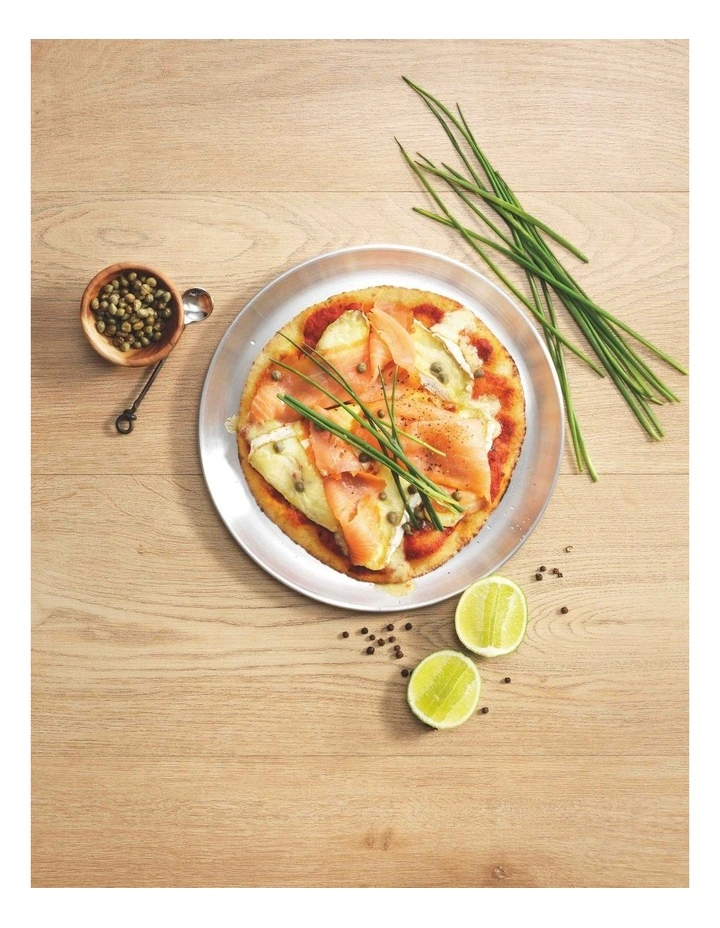 Pizza Tray Pack 25cm/10" Set of 2 in Silver