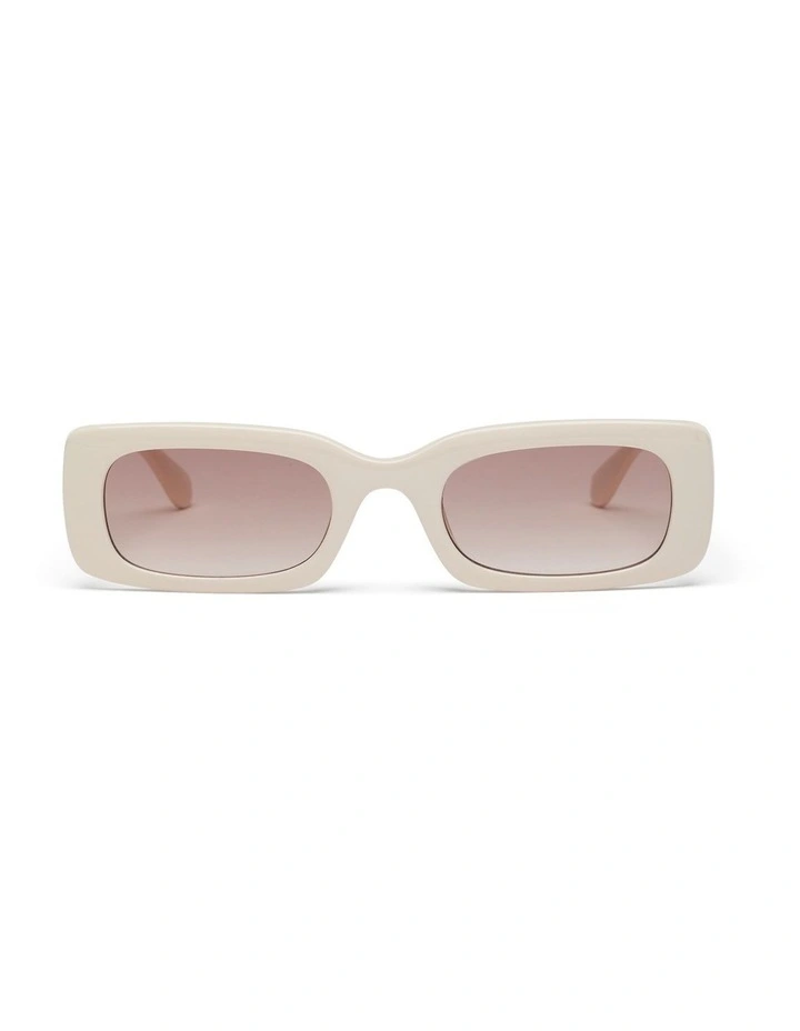 Cannes Rectangular Sunglasses in Cream