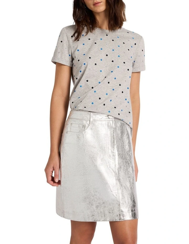 Meet At Our Spot Tee in Grey