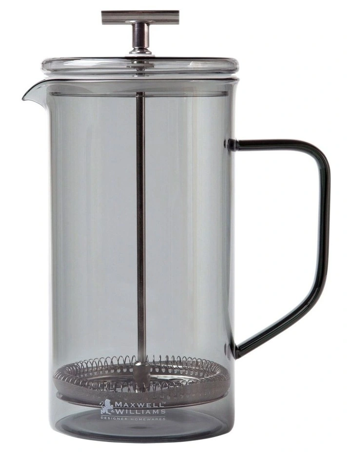 Gift Boxed Blend Sala Glass Plunger 1L in Charcoal