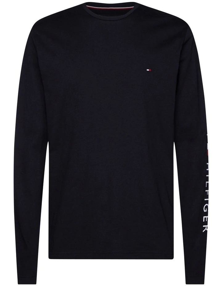 Logo Long Sleeve T-Shirt in Blue