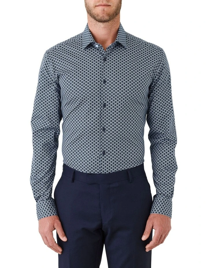 Motion Slim Fit Shirt in Navy
