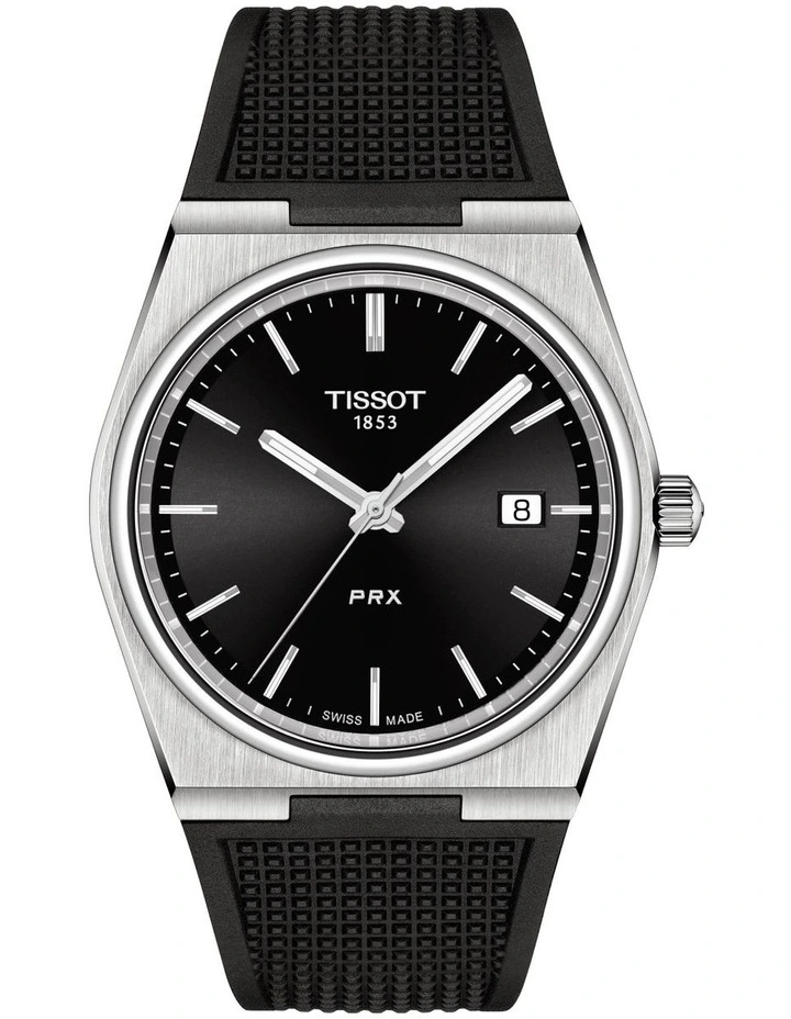 PRX T1374101705100 Watch in Black/Black Rubber
