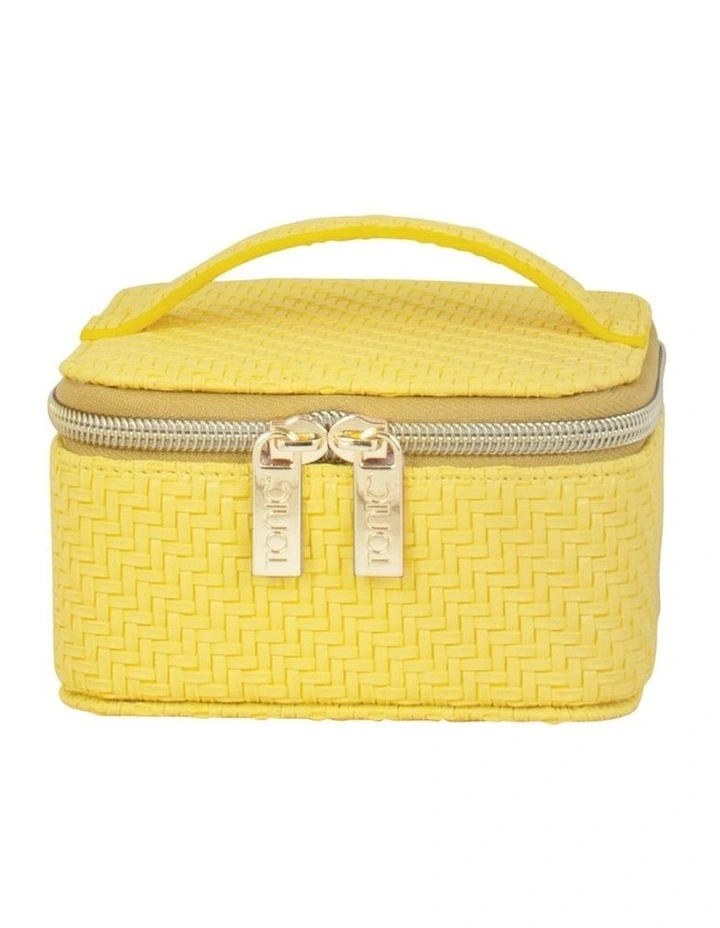 Herringbone Jewellery Cube in Lemon