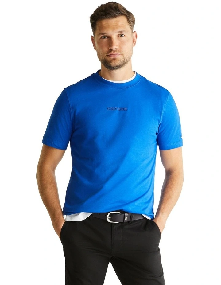 Hilfiger Monotype Logo T-Shirt in Blue