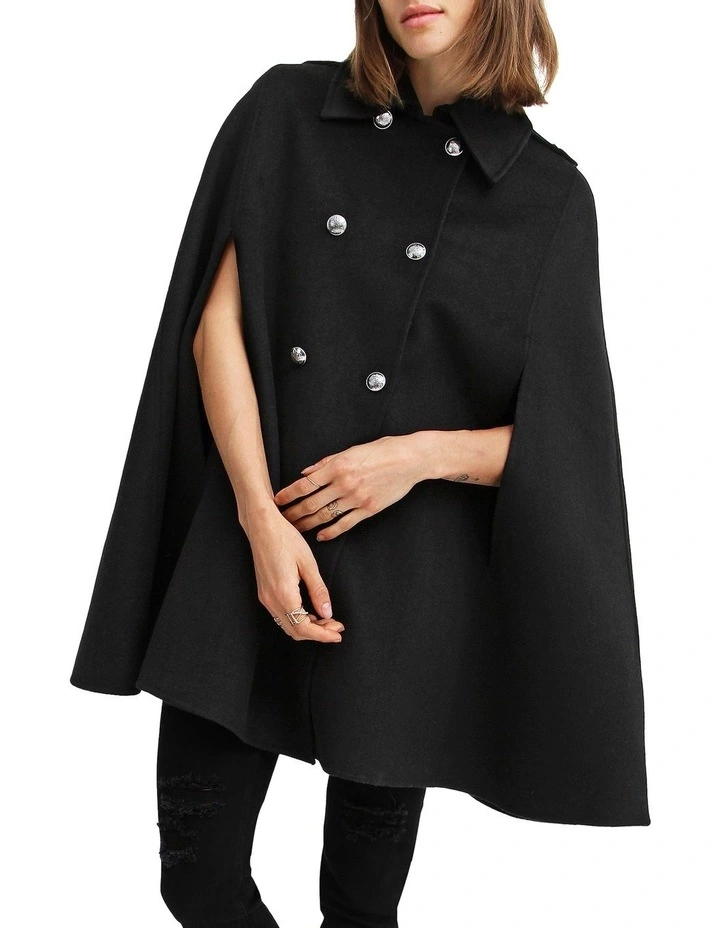 On My Mind Wool Blend Cape
