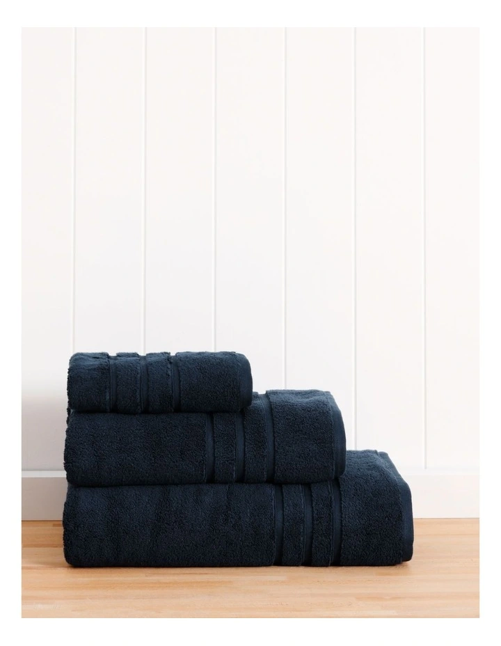 Super Plush Cotton Towels in Navy