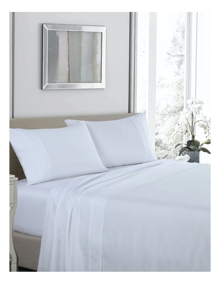 1200TC Ultrasoft 4 Piece Sheet Set in White