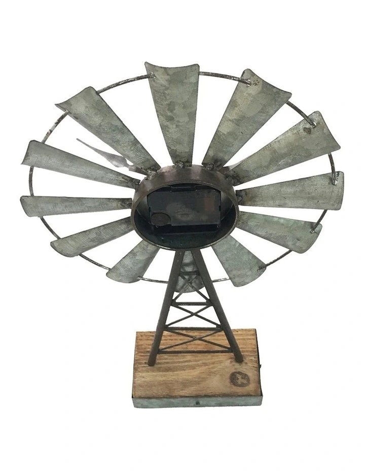 Windmill Table Clock in Multi