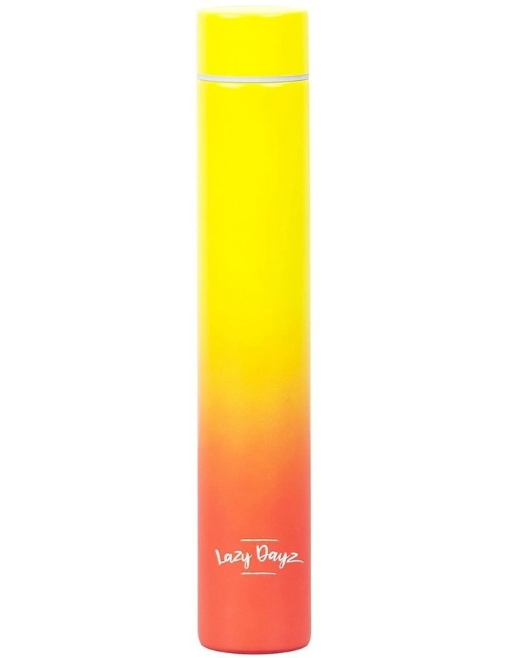 Lazy Dayz Slimline Drink Bottle 300ml Yellow Peach Ombre
