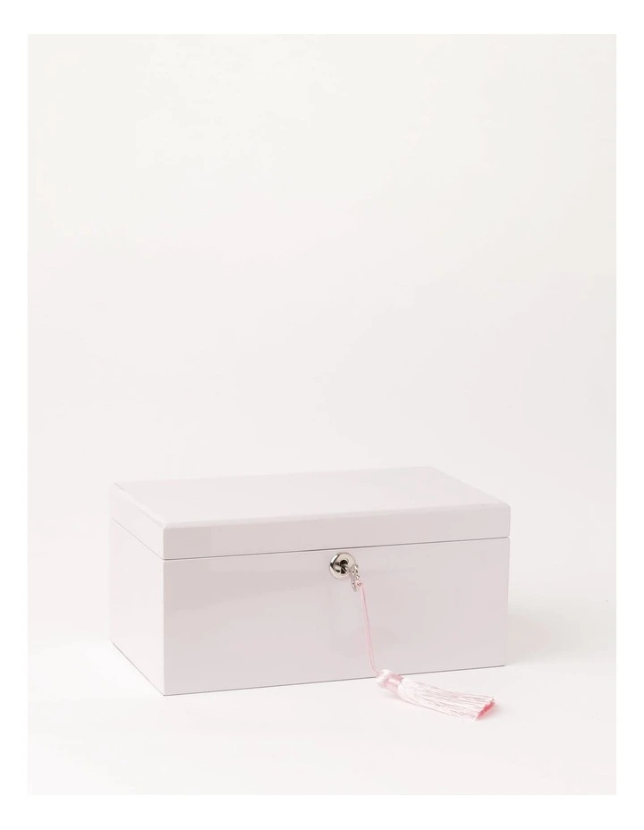 High Gloss Tassel Key Light Pink Jewellery Box