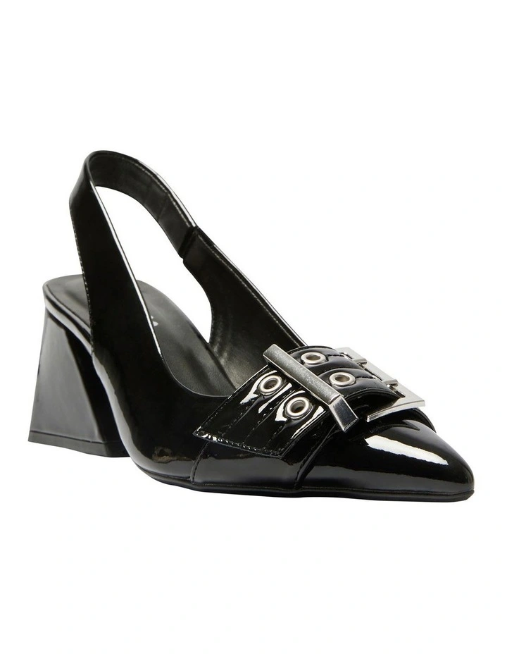 Legacy Heeled Shoes in Black Patent