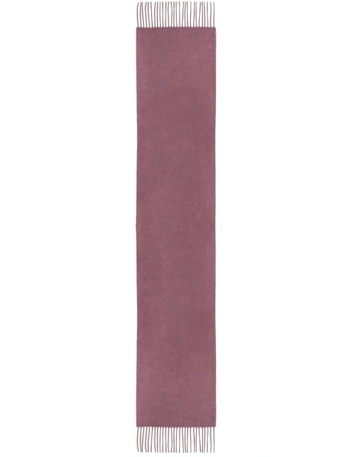 Cashmere And Wool Scarf in Dry Rose