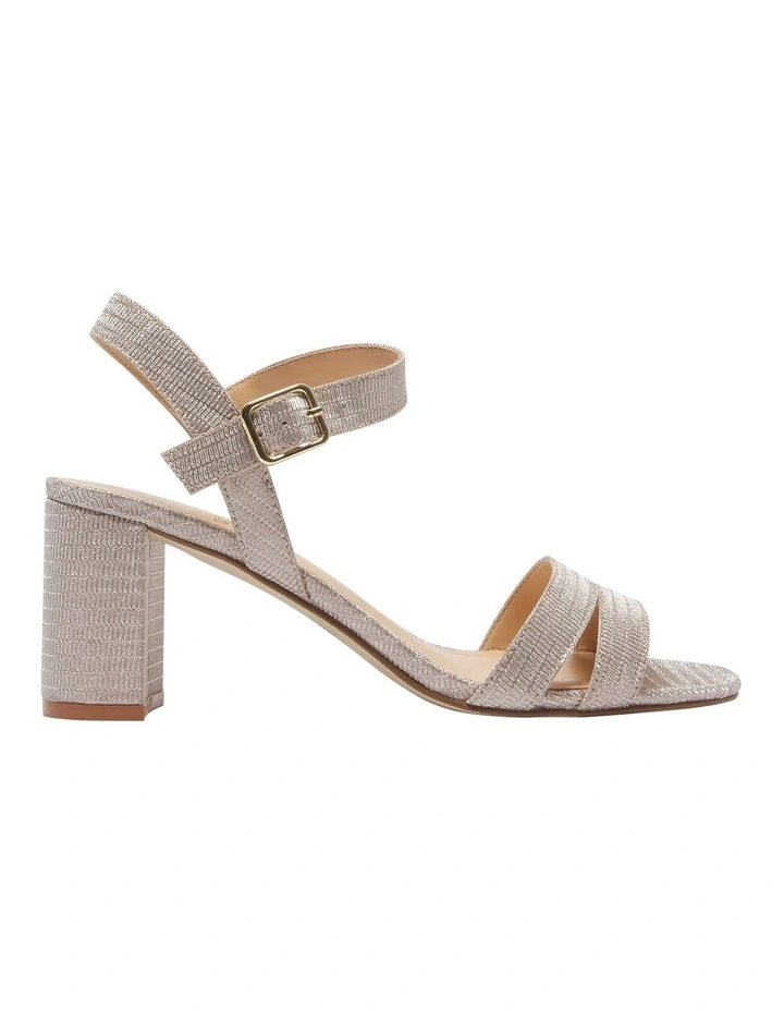 Unity Sandals in Blush Fabric