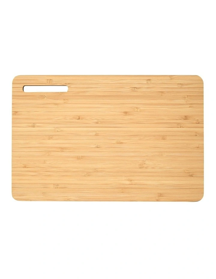 Evergreen Tri-Ply Bamboo Board With Phone Holder 35x23cm in Natural
