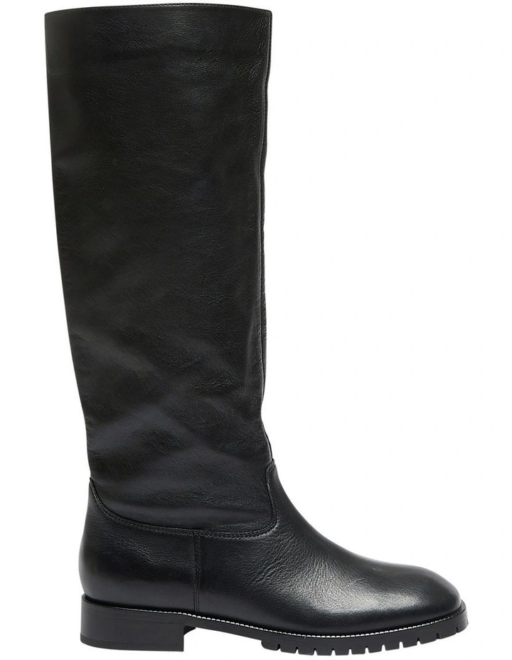 Hudson Boots in Black Leather