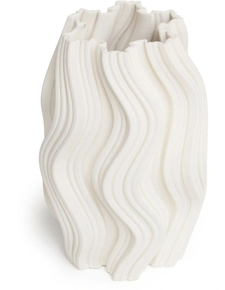 Harper Vase 30cm in White