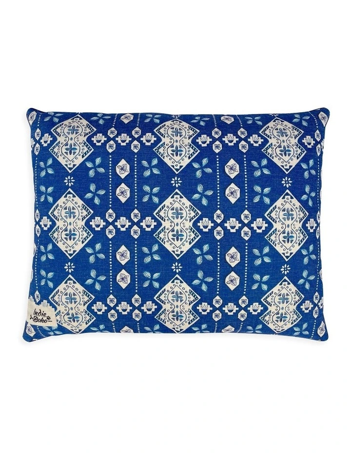 Noosa Nights Large Dog Bed in Blue