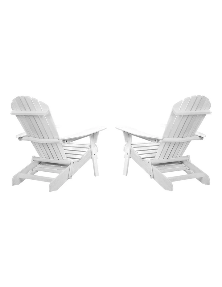 Outdoor Sun Patio Furniture Lounger Beach Chair Adirondack in White