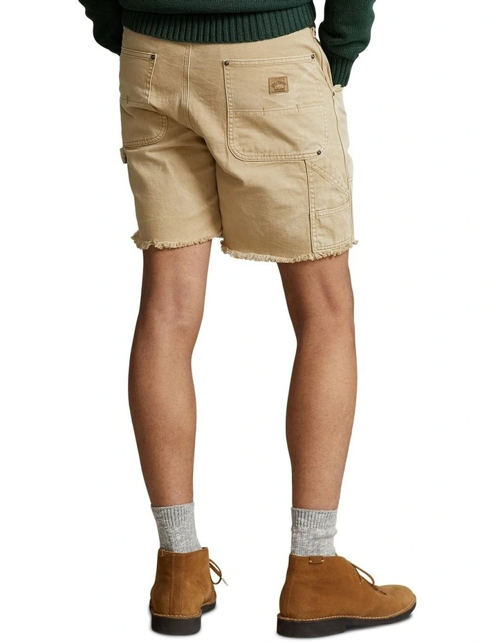 6.5 Inch Twill Carpenter Short in Beige