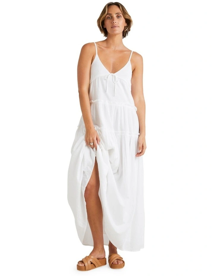 High Tides Maxi Dress in White