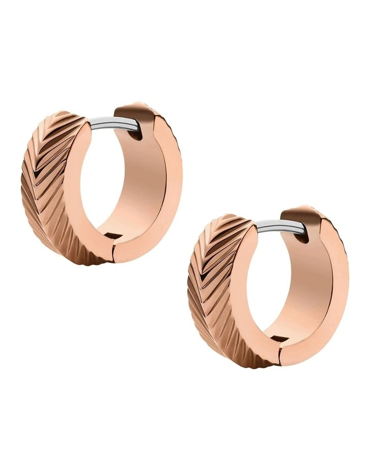 Harlow Hoop Earring in Rose Gold