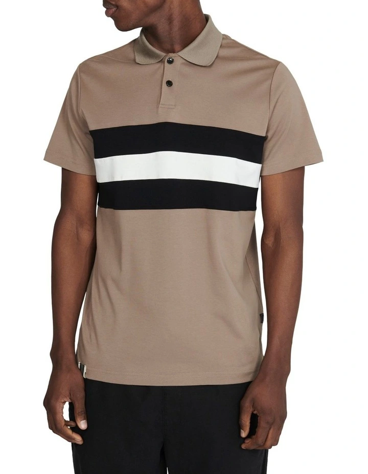 Hamish Heritage Polo T-shirt in Walnut