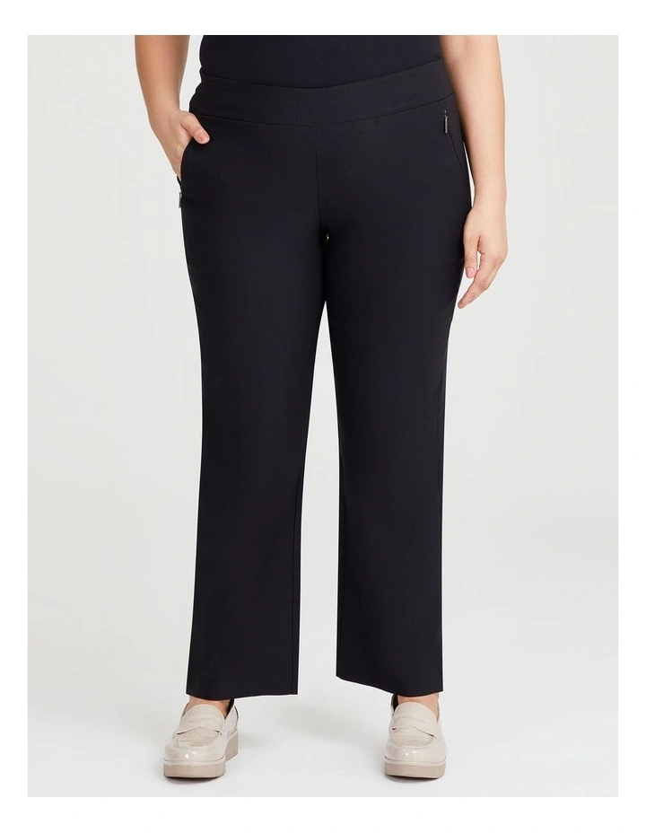 Alex Workwear Straight Leg Pant in Black