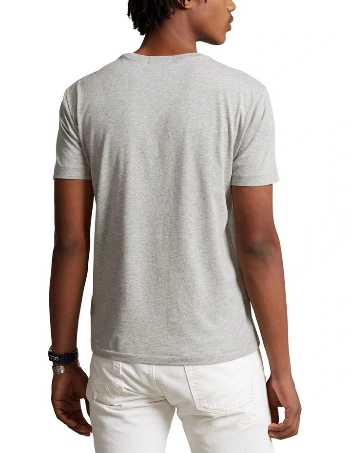 Custom Slim Fit Polo Bear Jersey T-shirt in Grey