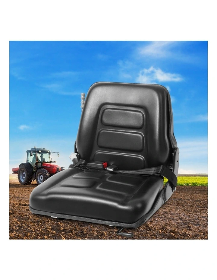 Universal Bobcat Leather Tractor Seat in Black