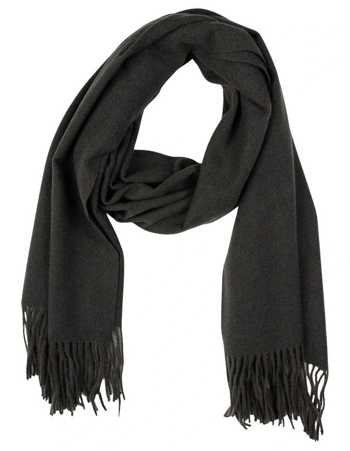 Classic Twill Scarf in Light Grey