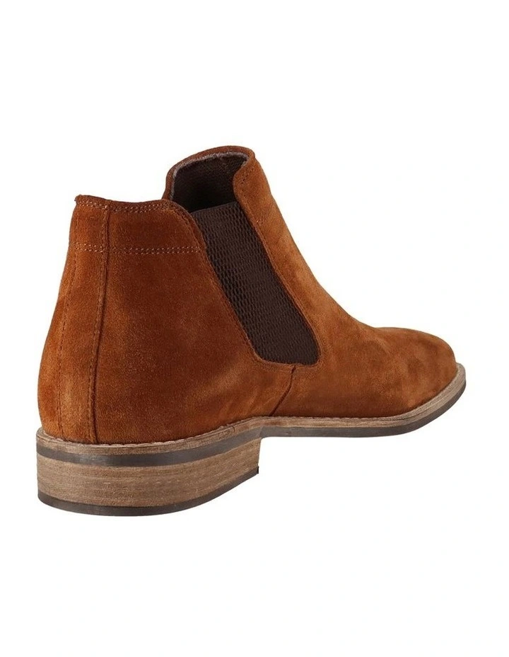 Drake Chelsea Boot in Whiskey Suede