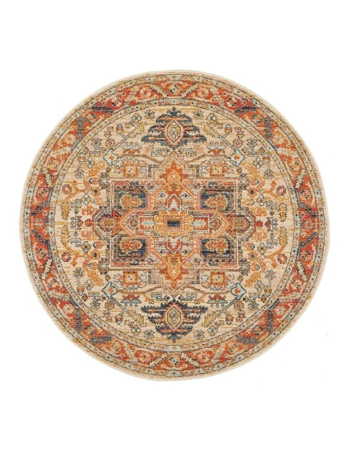 Legacy 850 Round Rug In Rust