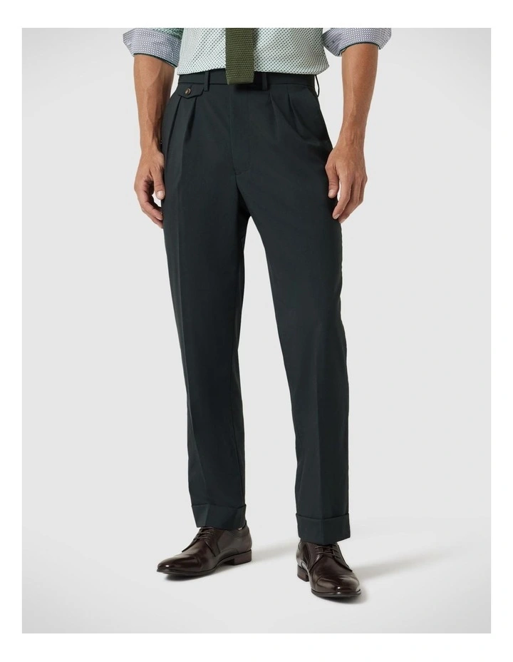 Wool Gurkha Fashion Pant in Dark Khaki