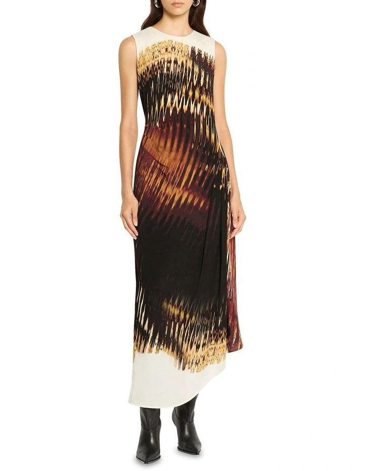 Infrared Maxi Dress in Print