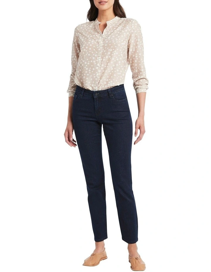 Amanda Straight Leg Jeans in Indigo