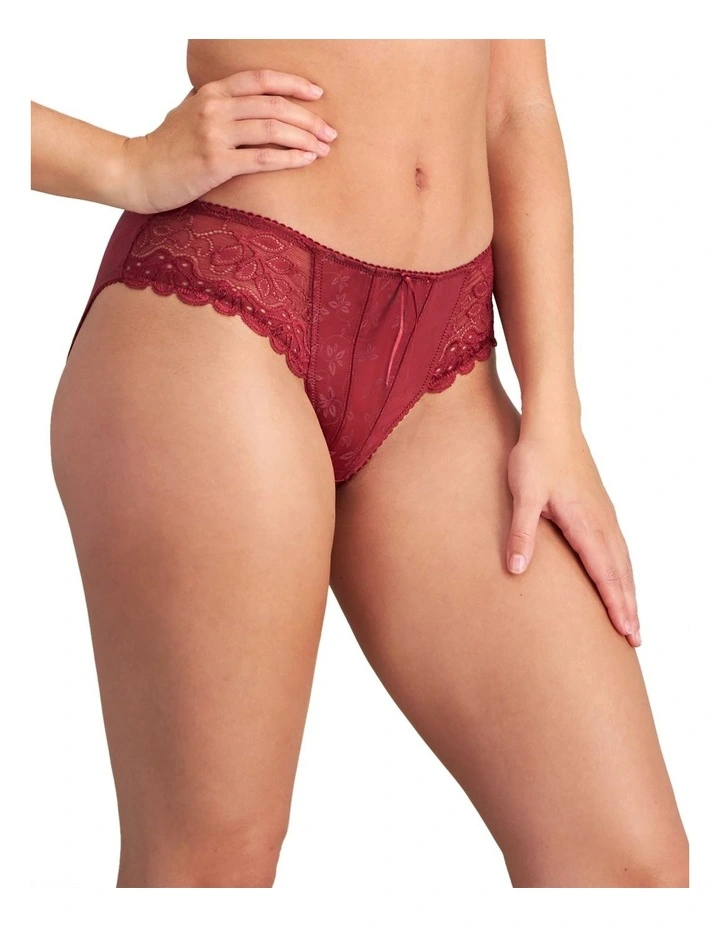 Yvette Bikini Brief in Tibetan Red