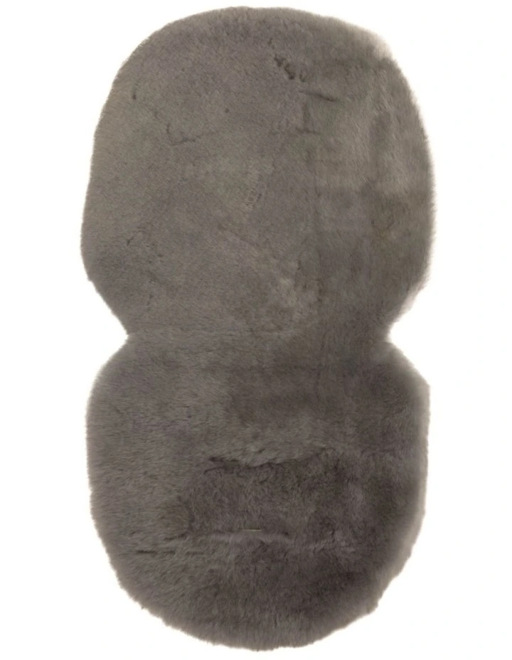 Luxury Lambskin Shorn Wool Pram Liner in Grey
