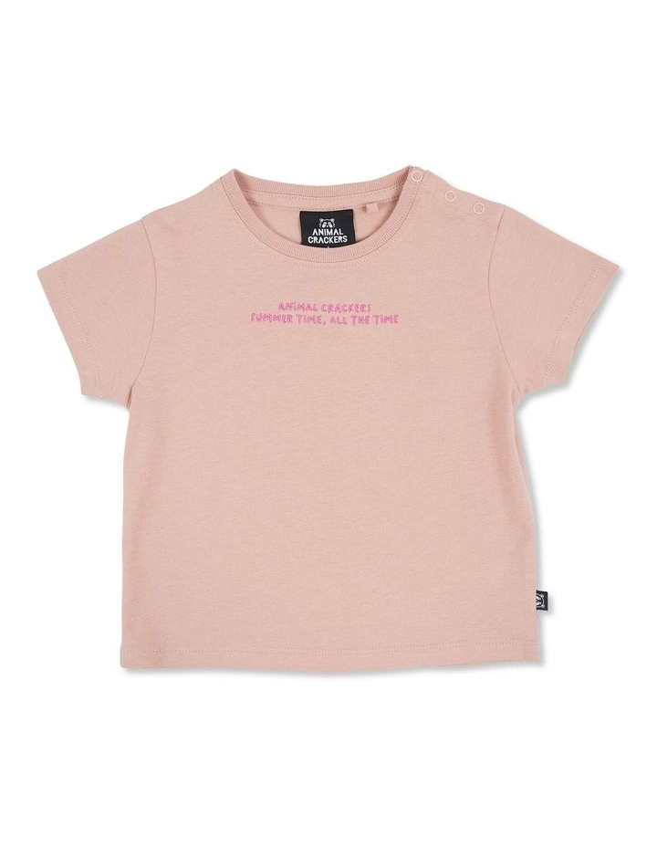 Peace Tee (Sizes 0-5) in Pink
