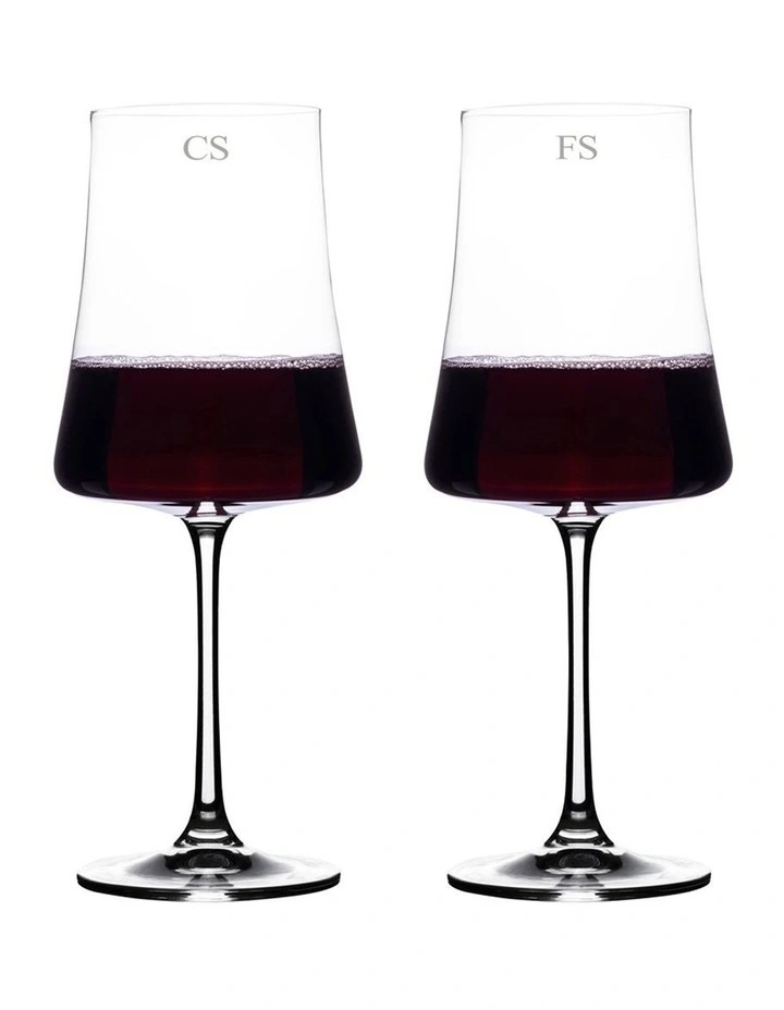 Salome Red Wine Set of 2 without Gift Box in Clear