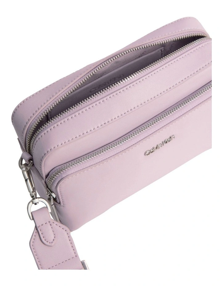 Must Faux Leather Camera Bag in Purple