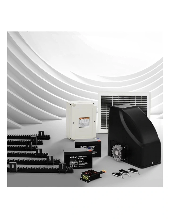 Automatic Sliding Gate Opener Kit 10W Solar 6m 600kg
